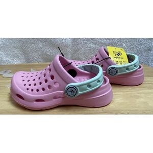 Toddler Girls Joybees Pink Aqua Slip On Shoes